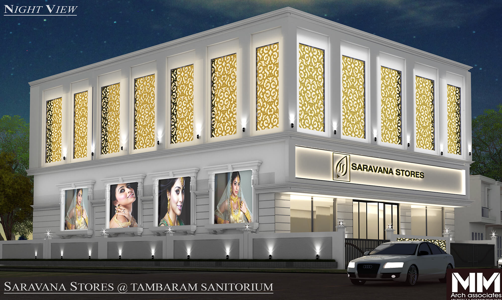 post tensioning project in bangalore done for pothys saravana stores